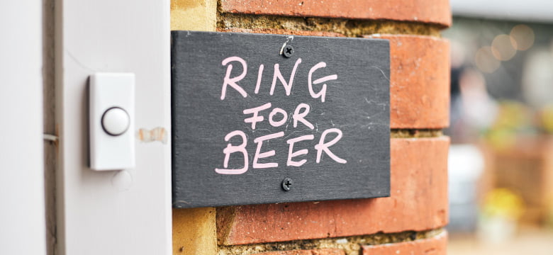 Ring for beer sign